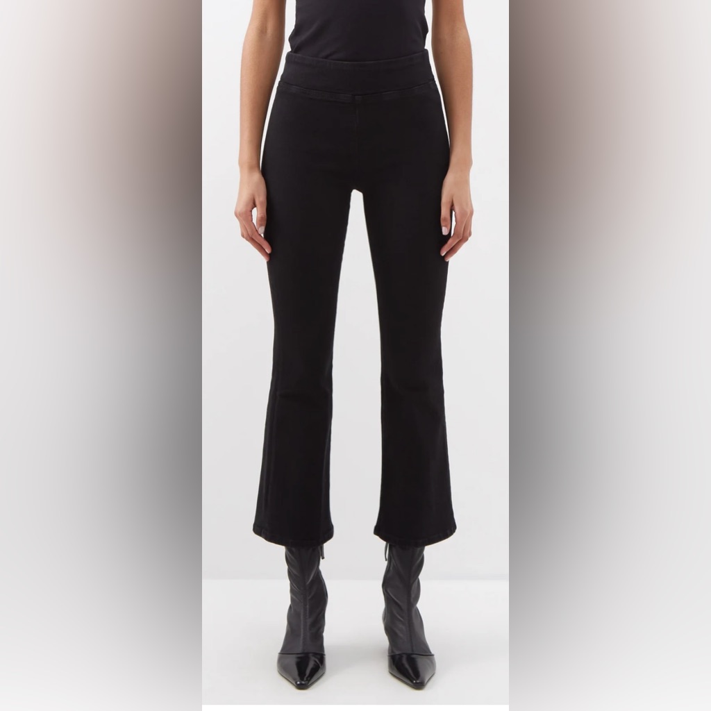 Frame Flared High Rise Cropped Bootcut Jean. Women Size 2